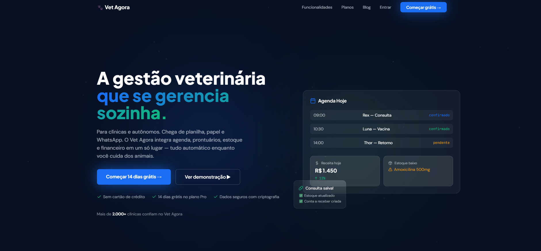 Vetagora Landing Page