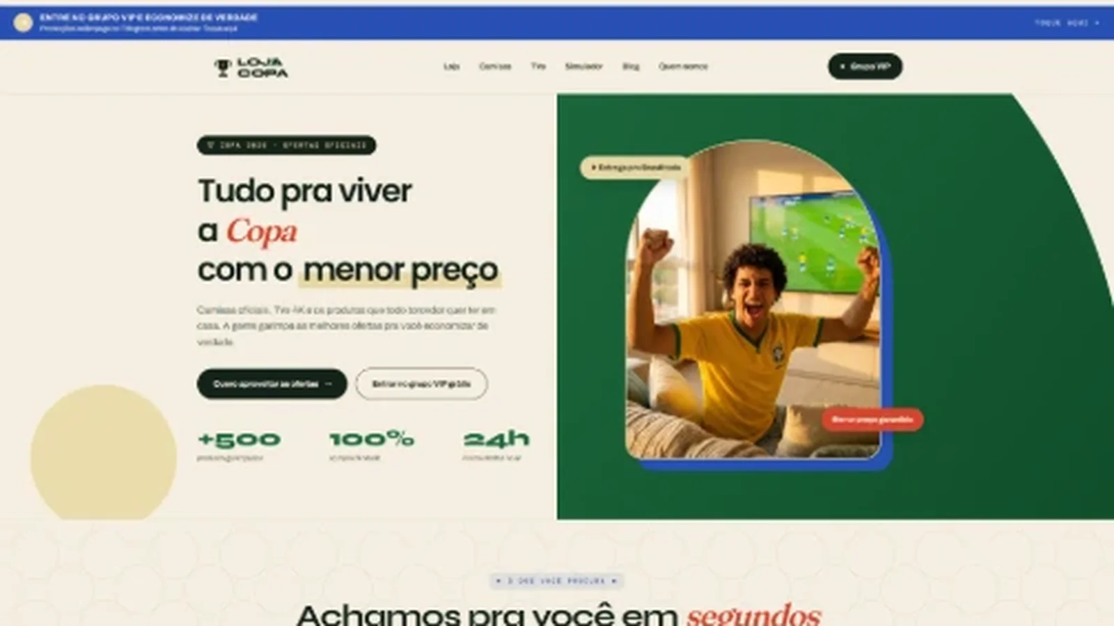 LojadaCopa.com — E-commerce de artigos esportivos